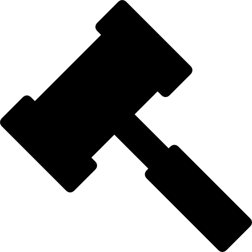hammer silhouette  icon