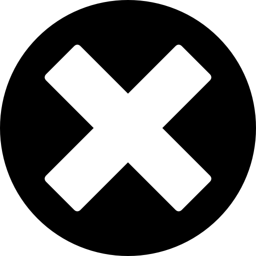 krzyż okrągły przycisk  ikona