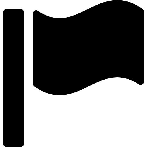Flag fill shape  icon