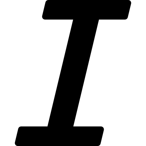 cursieve tekst  icoon