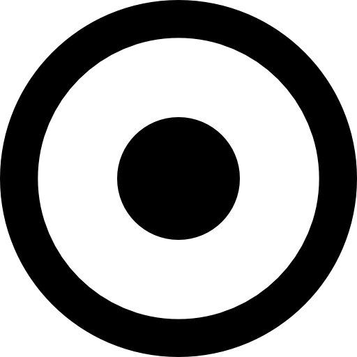 botón circular rec  icono