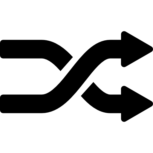シャッフル交差矢印  icon