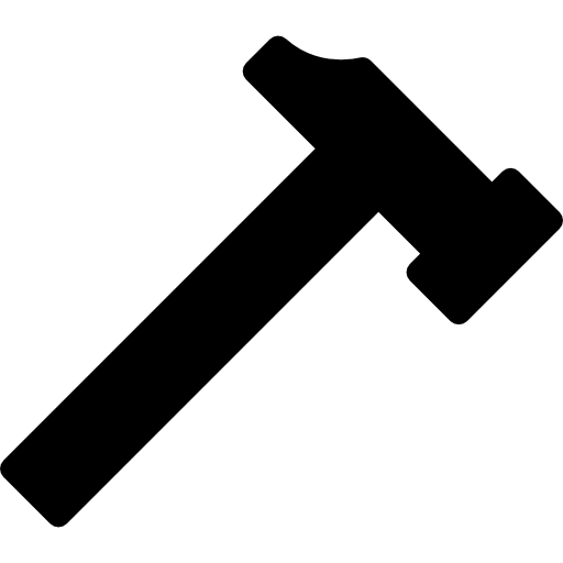 marteau, silhouette  Icône