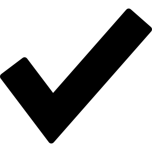 Checkmark for verification  icon