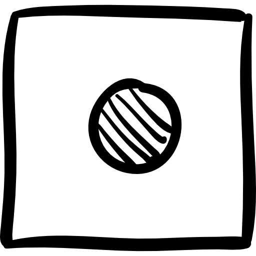 Запись с нарисованным квадратом кнопки  иконка