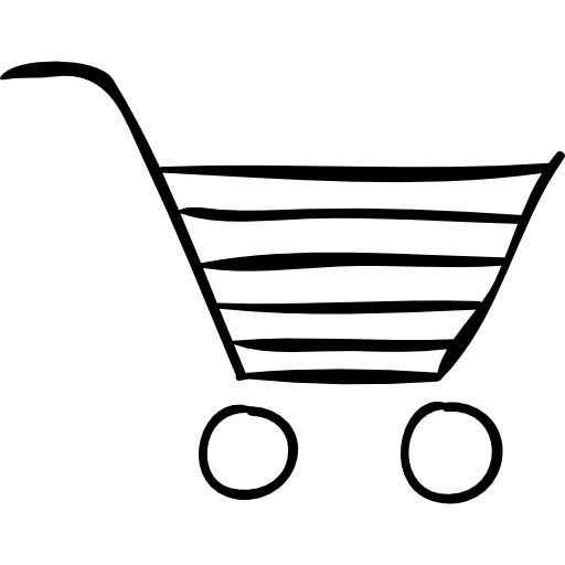 dibujo de carro de compras  icono