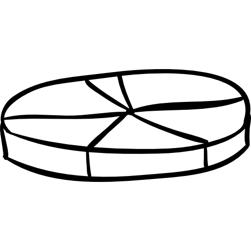 desenho gráfico circular delineado  Ícone