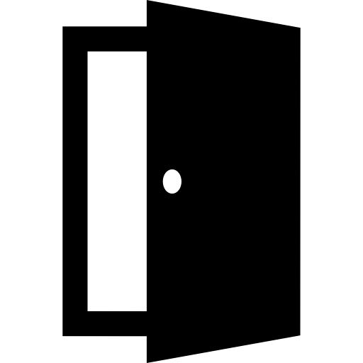 Open exit door  icon