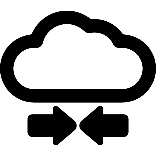 화살표와 구름  icon