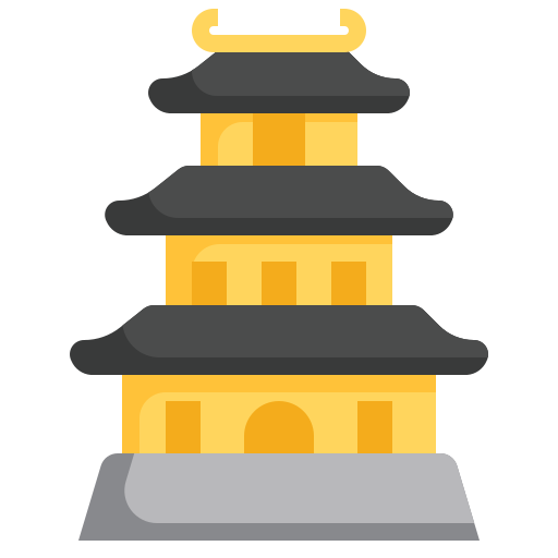 castello giapponese Surang Flat icona