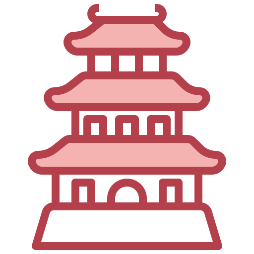 castillo japonés Surang Red icono