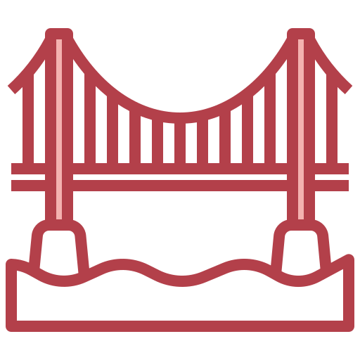ponte Surang Red Ícone