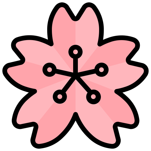 Sakura Surang Lineal Color icon