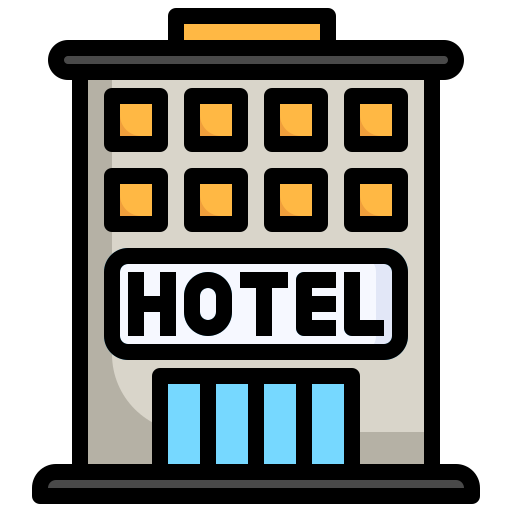 hotel Surang Lineal Color ikona