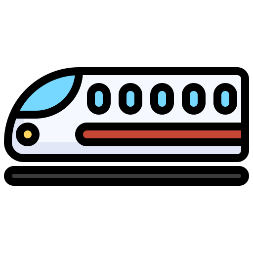 Shinkansen Surang Lineal Color icon