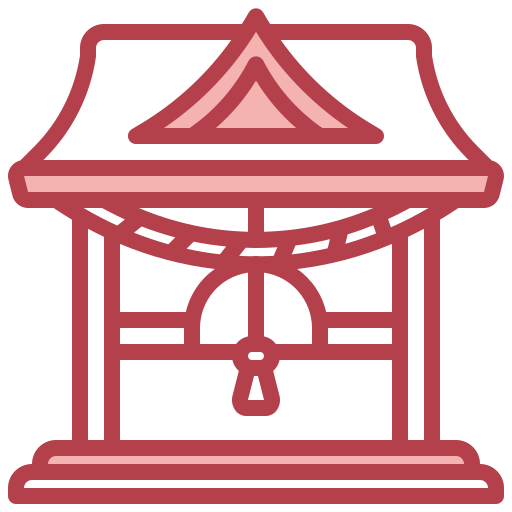 Świątynia itsukushima Surang Red ikona