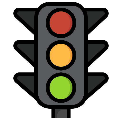 semafori Surang Lineal Color icona