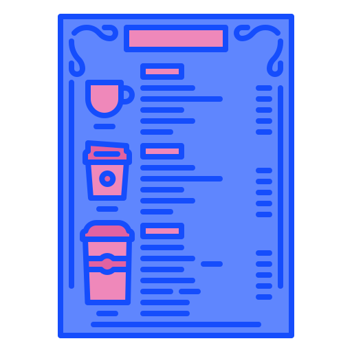 menu Generic Outline Color ikona
