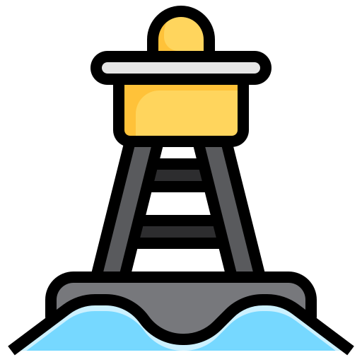 wieża ratownika Surang Lineal Color ikona