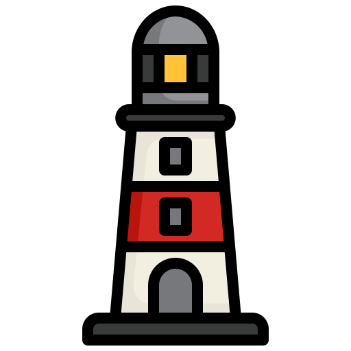 latarnia morska Surang Lineal Color ikona