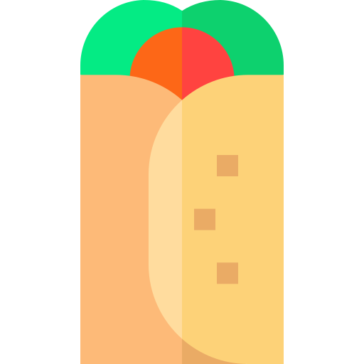 burrito Basic Straight Flat Icône