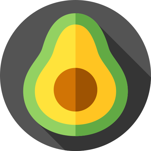 avocado Flat Circular Flat icona