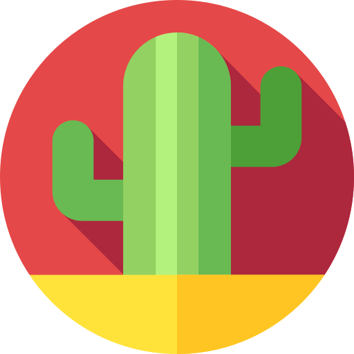 cactus Flat Circular Flat Icône