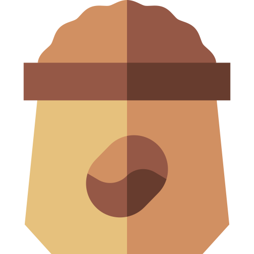 café molido Basic Straight Flat icono