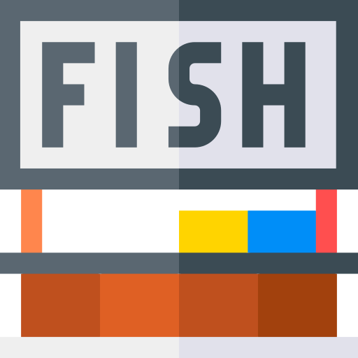 Fish Basic Straight Flat icon