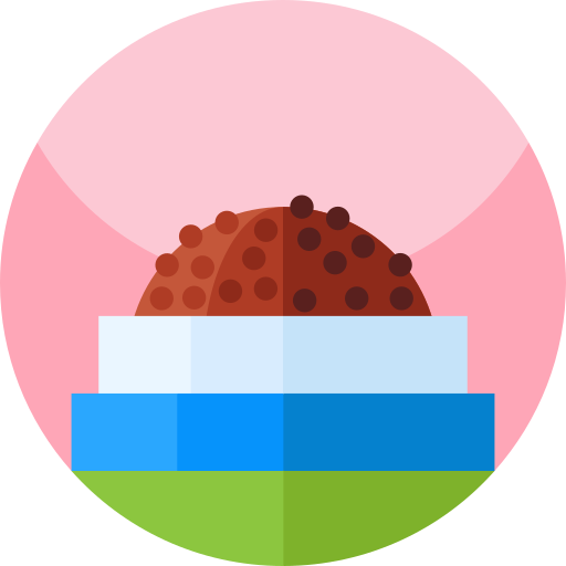 Żywność Geometric Flat Circular Flat ikona