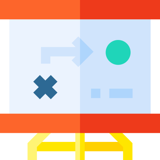 strategie Basic Straight Flat icon