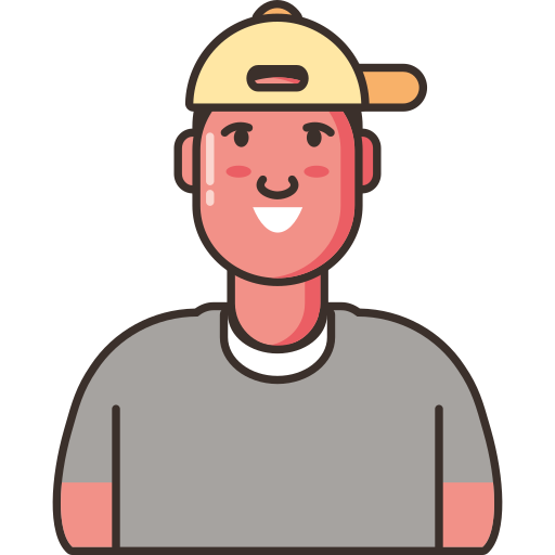 Man avatar Generic Thin Outline Color icon