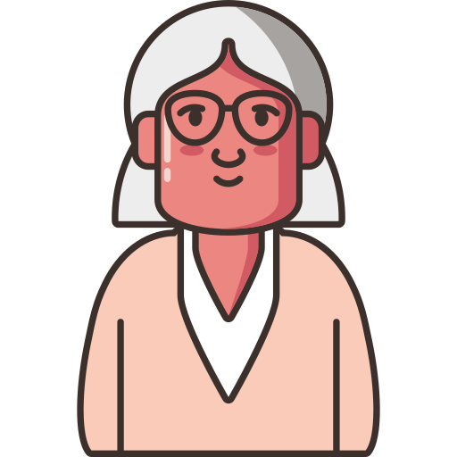 Grandmother Generic Thin Outline Color icon