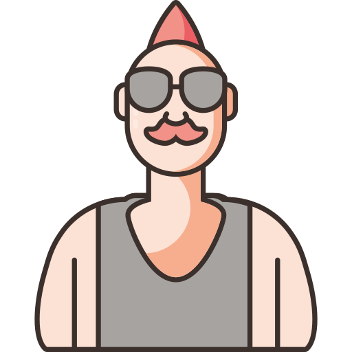 avatar dell'uomo Generic Thin Outline Color icona