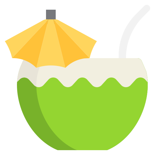 Coconut water Surang Flat icon