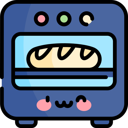 Microwave oven Kawaii Lineal color icon