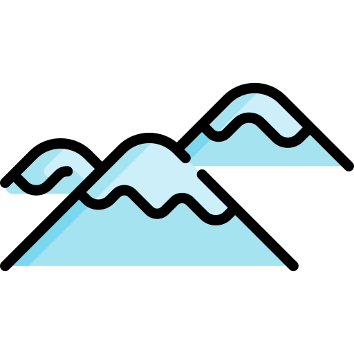 montañas Special Lineal color icono
