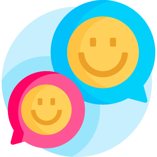 glimlach Detailed Flat Circular Flat icoon