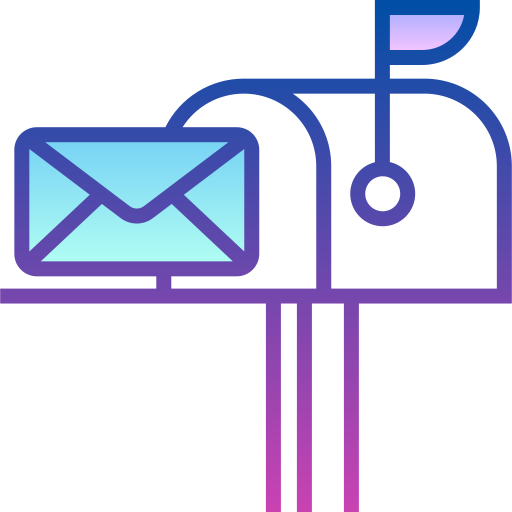 Mailbox Detailed bright Gradient icon