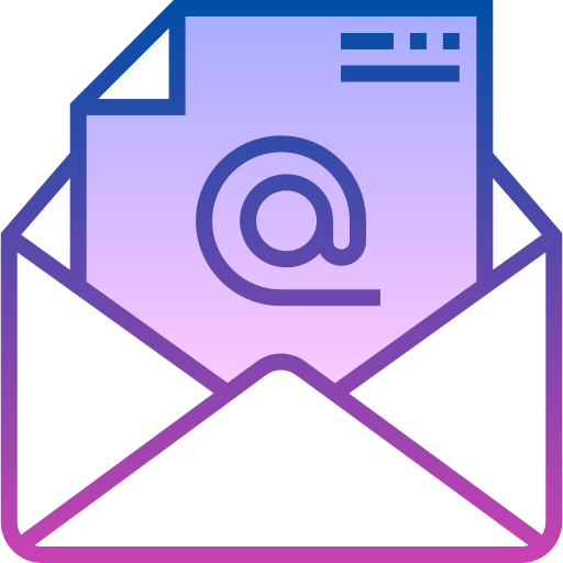 Email Detailed bright Gradient icon