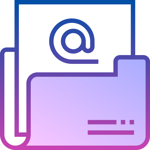 Archive Detailed bright Gradient icon