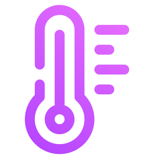 thermomètre Generic Gradient Icône