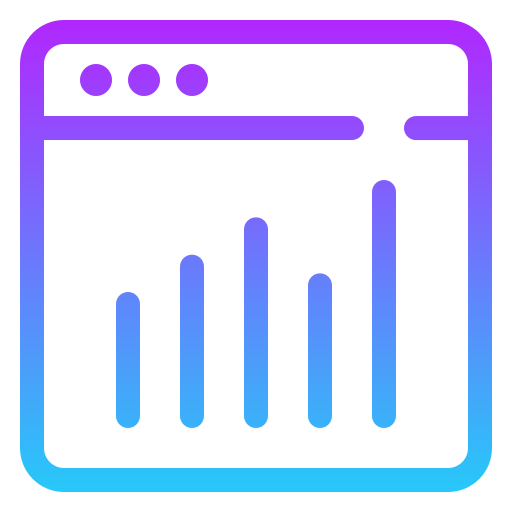 gráfico estadístico Generic Gradient icono