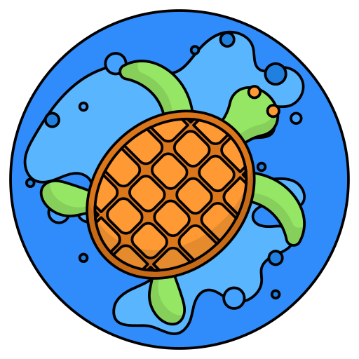 tartaruga Generic Circular Ícone