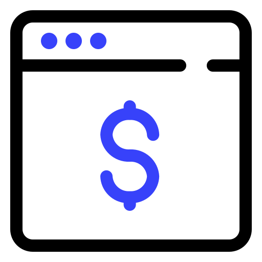 argent en ligne Generic Outline Color Icône