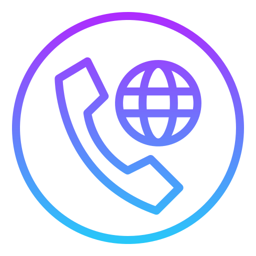 internationaler anruf Generic Gradient icon