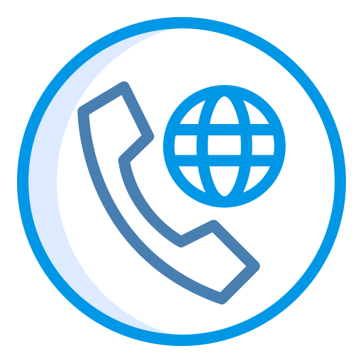 internationaler anruf Generic Blue icon