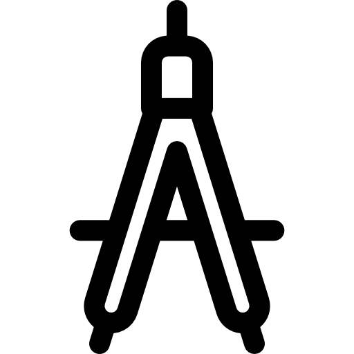 brújula Basic Rounded Lineal icono