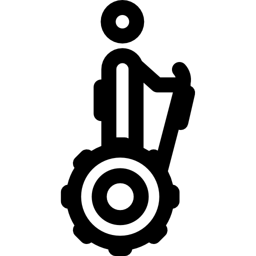 segway Basic Rounded Lineal icona