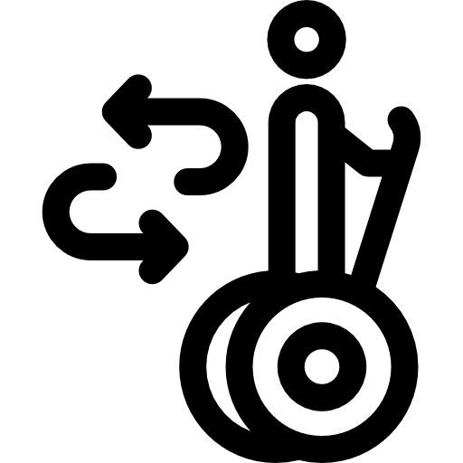 segway Basic Rounded Lineal icono